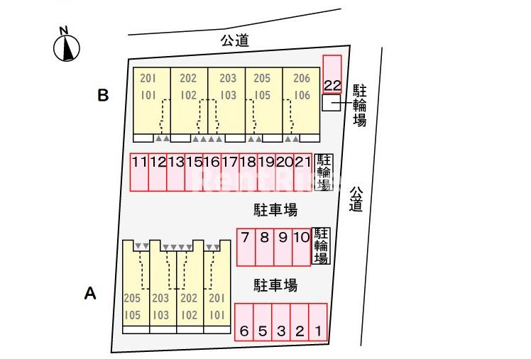 フラン　カーサ　木曽川Ｂの駐車場|駐車場