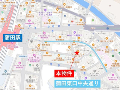 【地図】 | ペガサスステーションプラザ蒲田