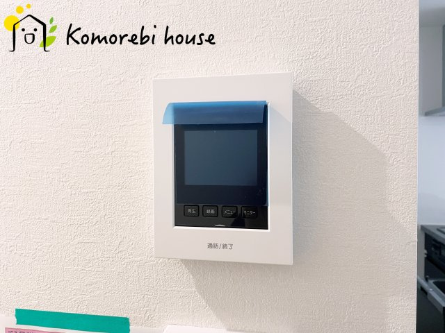 上尾市浅間台　12期　新築一戸建て　グレース　01の防犯設備|モニター付インターホンです