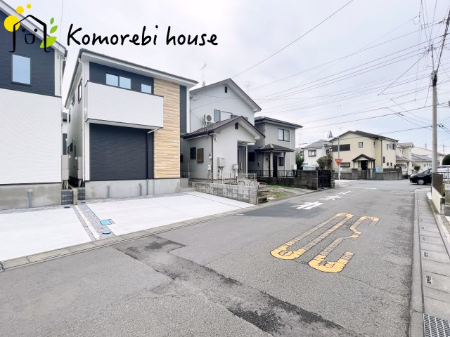 上尾市浅間台　12期　新築一戸建て　グレース　01の前面道路含む現地写真|前面道路含む現地写真です