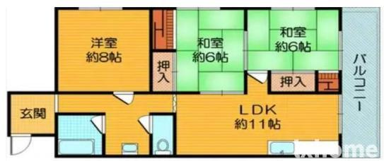 茨木春日丘ハイツの間取り