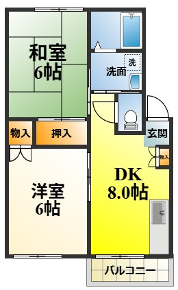 エステートピアイズミの間取り