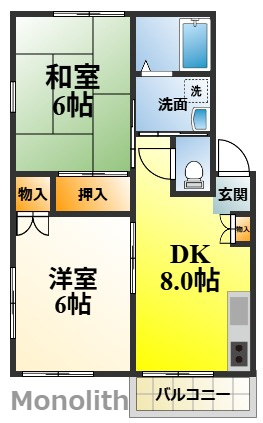 エステートピアイズミの間取り