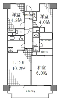 【間取り】 | 菊川パーク・ホームズ