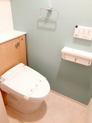 グランブルⅤのトイレ|落ち着いた色調のトイレです