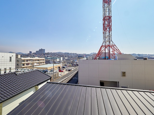 福田ハイツの展望|4.5帖洋室からの展望