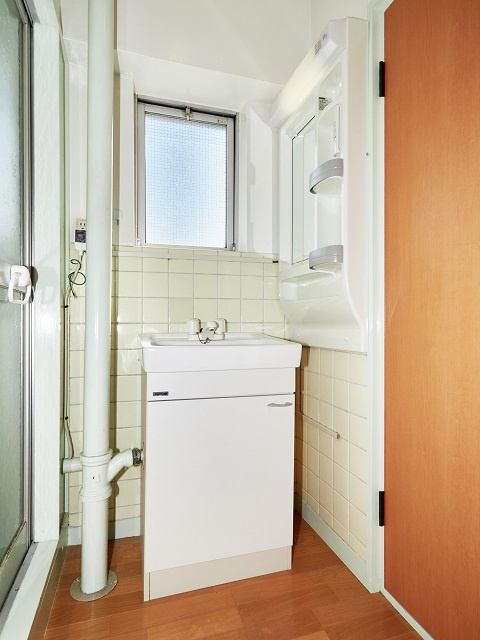 福田ハイツの独立洗面台|洗面化粧台