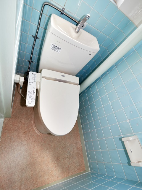 福田ハイツのトイレ|ゆったりとした空間のトイレです