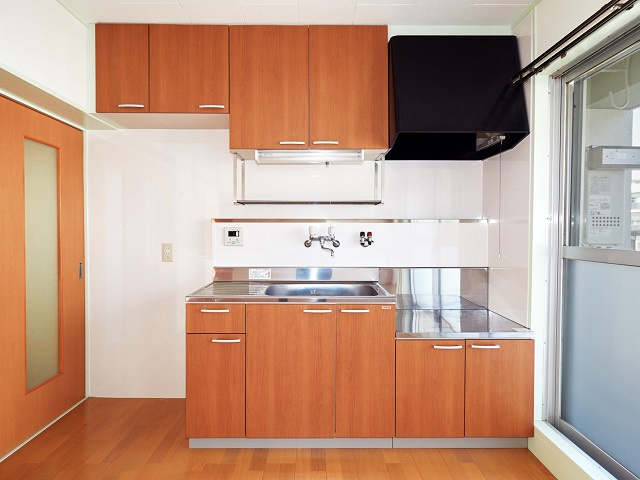 福田ハイツのキッチン|キッチンでお料理をお楽しみください