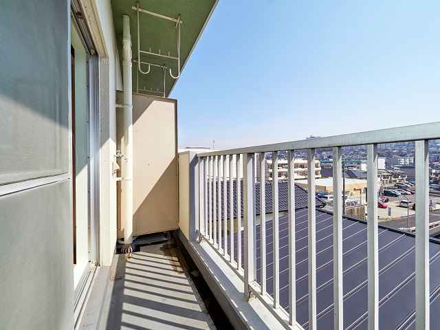 福田ハイツのバルコニー|4.5帖洋室東面バルコニー