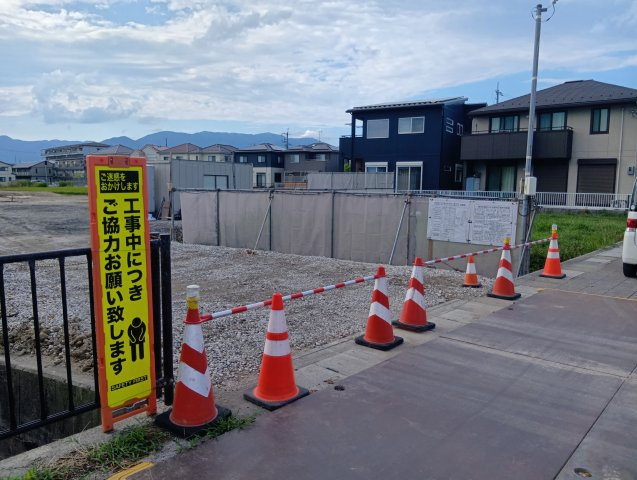 大津市今堅田1丁目10付近　分譲地の外観|7年8月撮影、分譲地入口外観