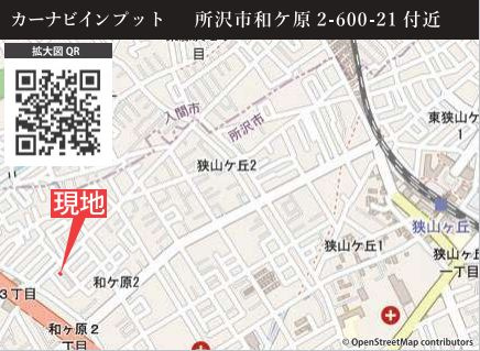 仲介手数料無料　KEIAI GRACE所沢市和ケ原２期・全１棟の地図