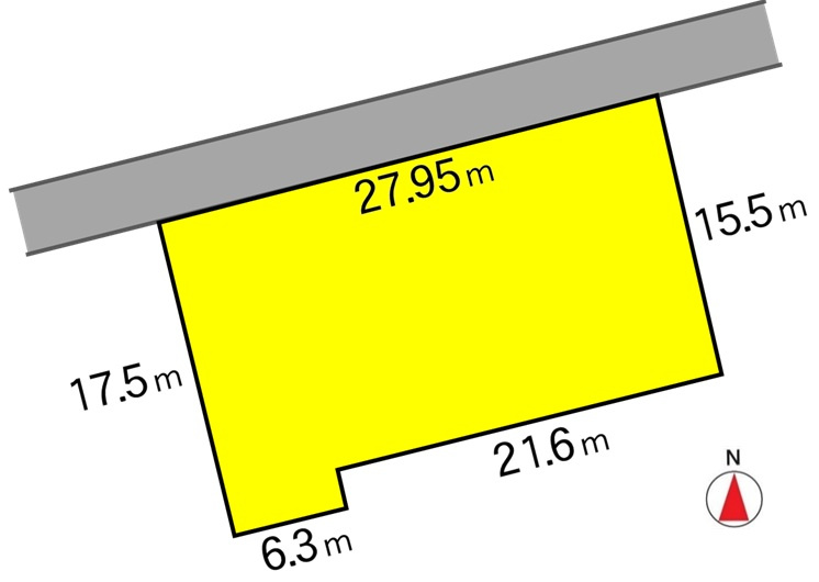 波田　売土地の区画図