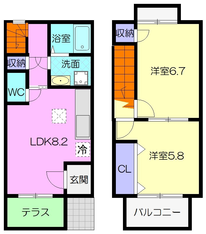ファミール松花の間取り