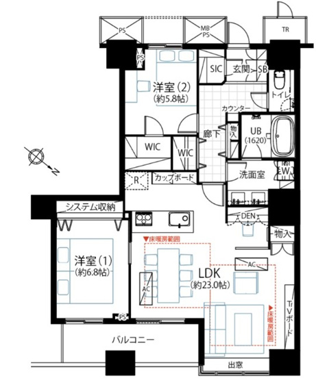 【間取り】 | THE TOKYO TOWERS SEA TOWER