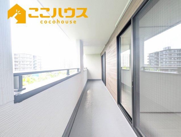 うるま市前原　いろどりアイタウン　新築戸建て　全4棟　2号棟のバルコニー