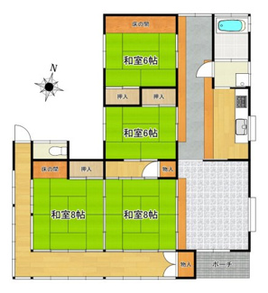 【間取り】 | 石岡市三村中古戸建
