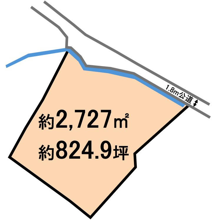 東松山市大字大谷 土地824坪の土地図