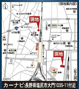 塩尻市大門第５　新築戸建の地図