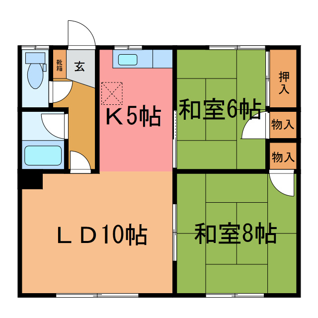 ハイツふくろうの間取り