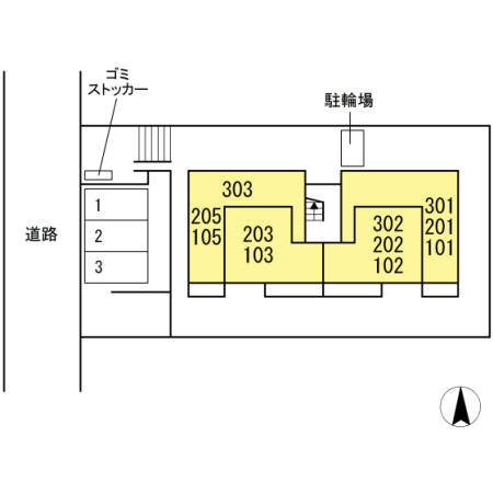 ホライゾンⅡの区画図