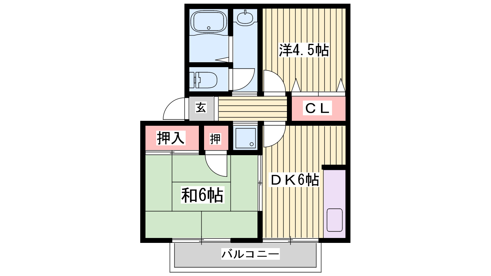 メゾンAの間取り