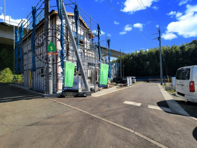 菊池郡大津町大字下町第2-3棟(3号棟)の前面道路含む現地写真|見学の時間などお気軽にお問い合わせ下さい。