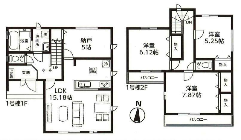 新座市栄5丁目　子育て最適エリア　ひだまりの邸　限定1棟の間取り|3LDK+S+カースペース2台分　敷地面積 99.82ｍ2　建物面積 94.81ｍ2