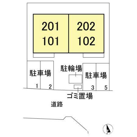 グランビスタＣの区画図
