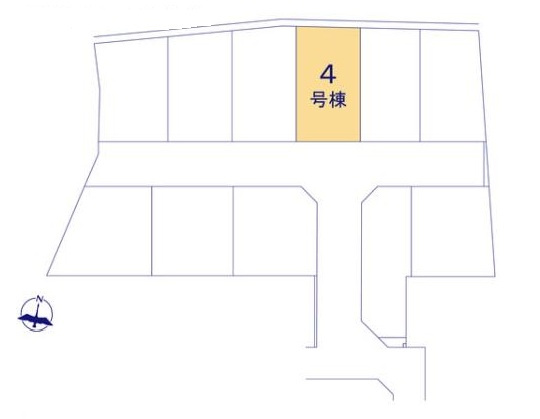 上尾市小敷谷第2全11棟　4号棟の区画図|カースペースは1台駐車可能です。前面道路が6ｍありますので、お車の出し入れもスムーズに行えます。近隣ににスーパーやドラッグストアなど商業施設が点在していますので、毎日のお買い物が便利になります◎