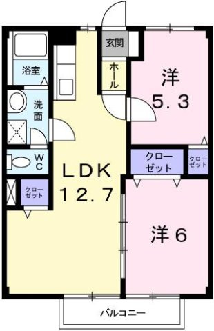 グリーンヒルズ大日の間取り