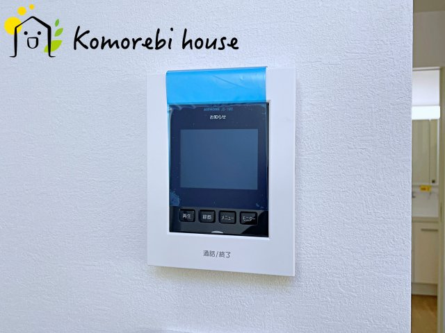 桶川市坂田　7期　新築一戸建て　グレース　01の防犯設備|来客時も画面で確認できる安心のTVモニターフォン。録画機能も付いているの安心。忙しい毎日をしっかりサポートします。