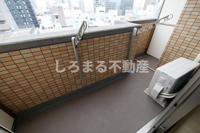 グランシス天満橋のバルコニー