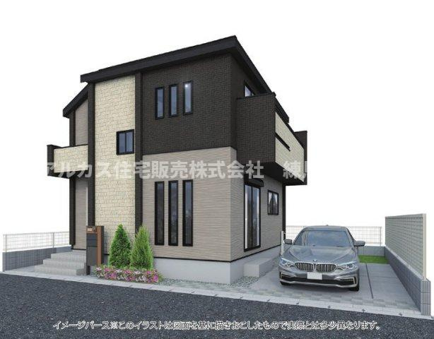 西東京市泉町3丁目　新築一戸建　西武新宿線　西武柳沢の外観パース