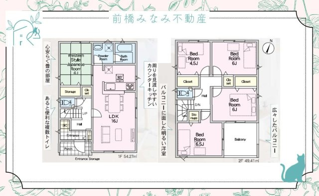 前橋市下細井町第10　２号棟(全５棟)　クレイドルガーデン　新築建売分譲の地図