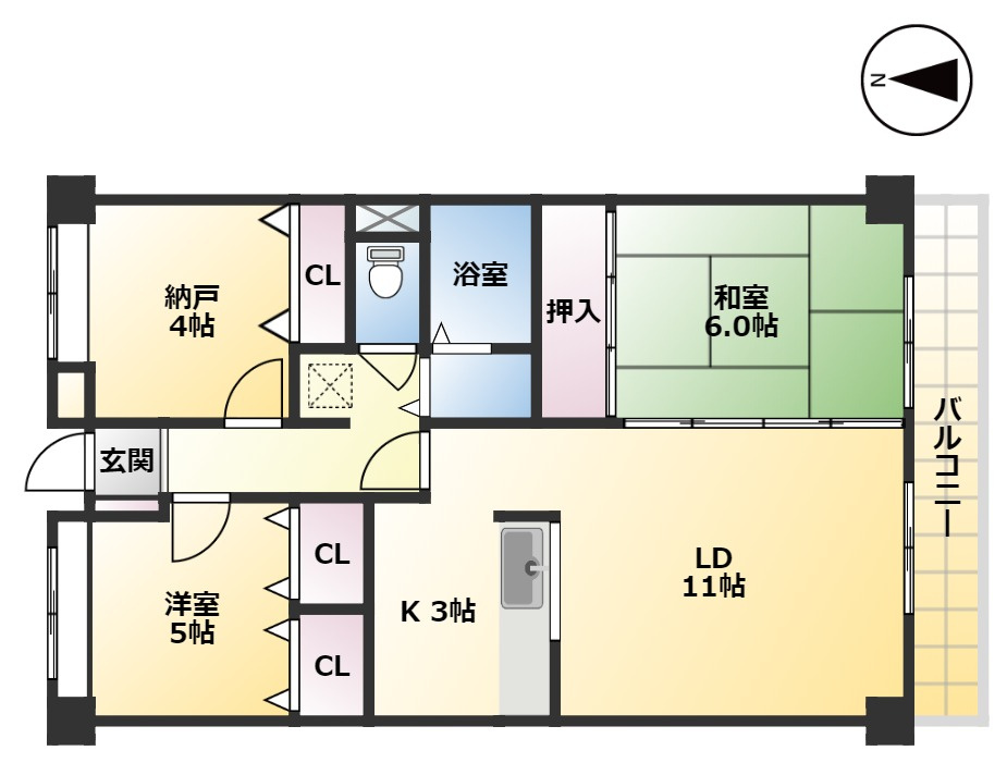 カルム小西の間取り
