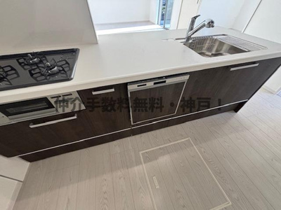 【キッチン】 | 神戸市西区桜が丘西町3丁目　新築戸建　仲介手数料無料！ | きれいなキッチンです