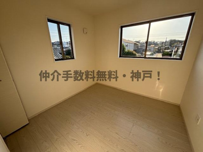 【洋室】 | 神戸市西区桜が丘西町3丁目　新築戸建　仲介手数料無料！ | きれいな洋室です