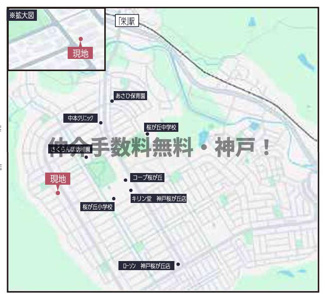 【地図】 | 西区桜が丘西町3　新築　仲介手数料無料！