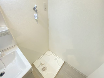 【洗面所】 | ＴＫアンバーコート浜寺 | コンパクトで使いやすい洗面所