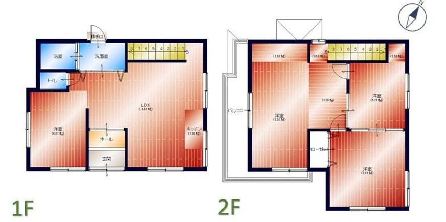 北条５丁目　中古一戸建ての間取り|間取り図はいかがですか？ご希望を叶える間取りですか？リビングの広さは？水回りの位置は？カウンターキッチン？など色々な情報が集約されています。弊社ではリフォームなどのご相談も承っております。