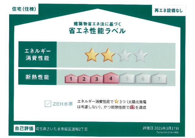 藤の省エネ性能ラベル