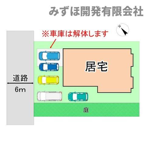 西村山郡河北町谷地字所岡2-18-4の区画図
