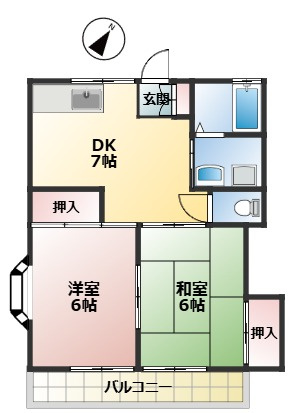 パールハイツの間取り