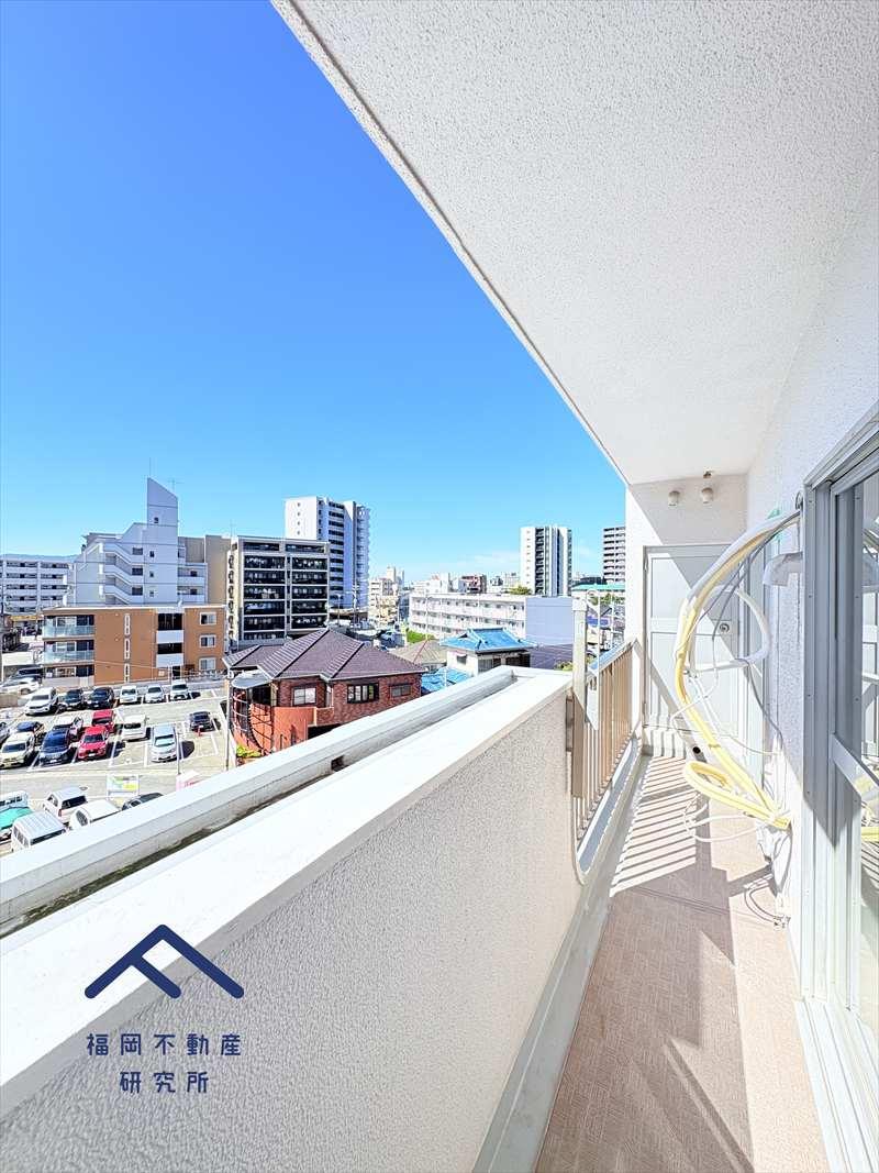 春日原パークマンションのバルコニー
