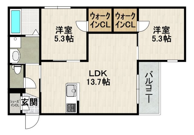 シエーナ川西中央２の間取り
