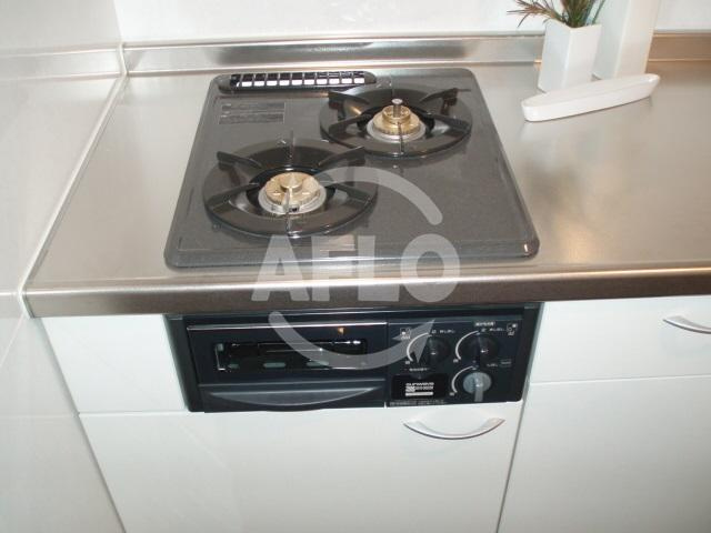 ＫＤＸレジデンス難波のキッチン|KDXレジデンス難波　2口ガスシステムキッチン