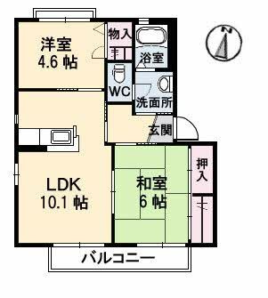 シャーメゾンＪＩＮＮＯの間取り