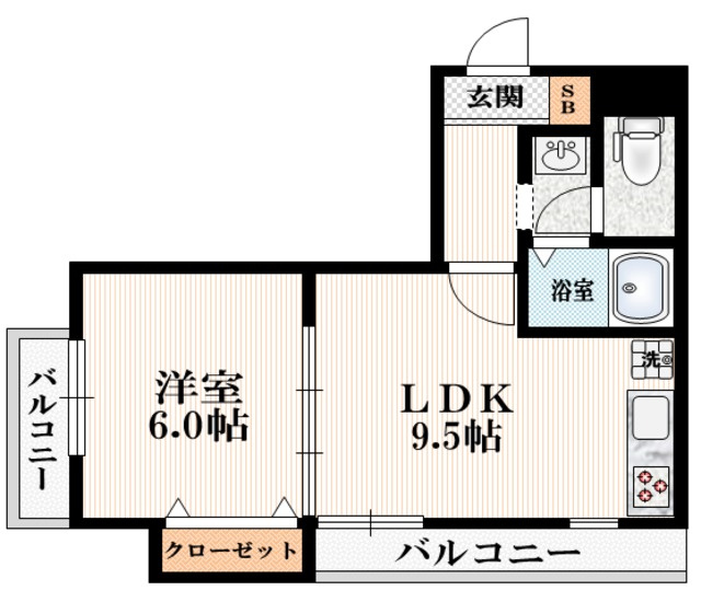 アーバンハイツの居間・リビング