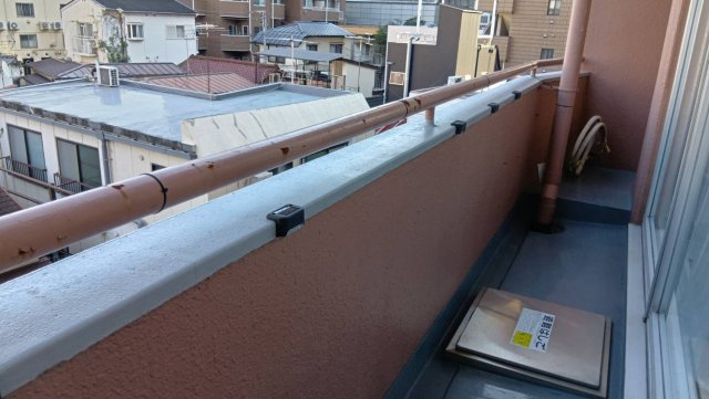 御苑ハイムのバルコニー